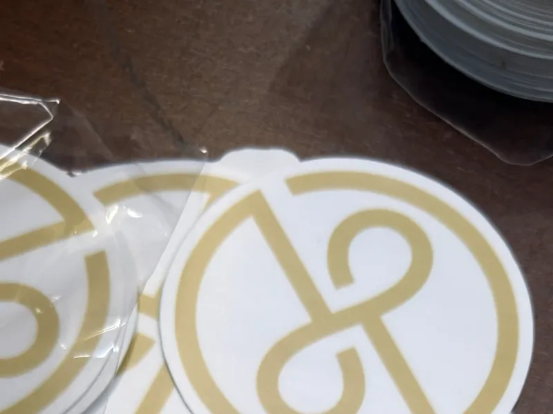 Custom stickers ordered from a phone